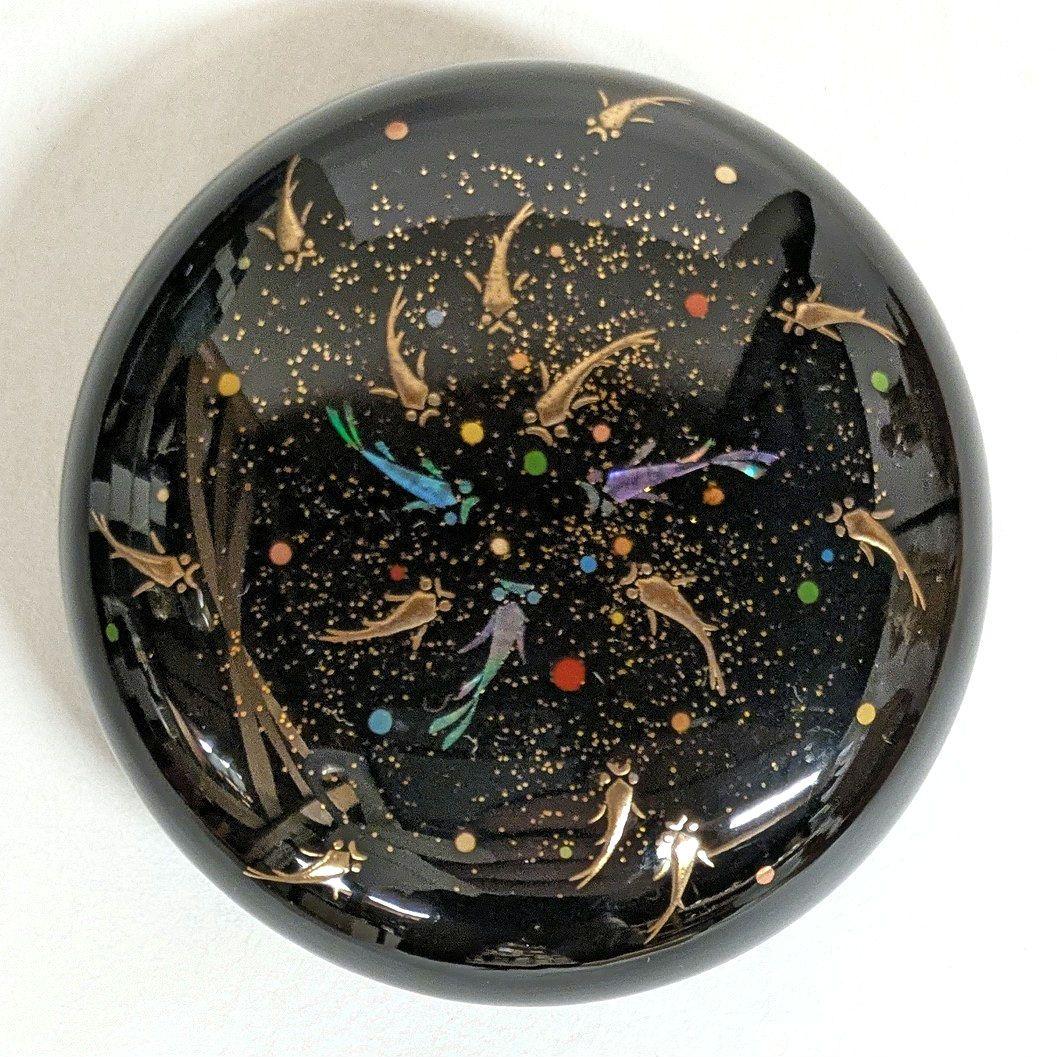 フォロー割・新品】 香合 游 ゆう 下出祐太郎作 2.5寸 下出蒔絵司所