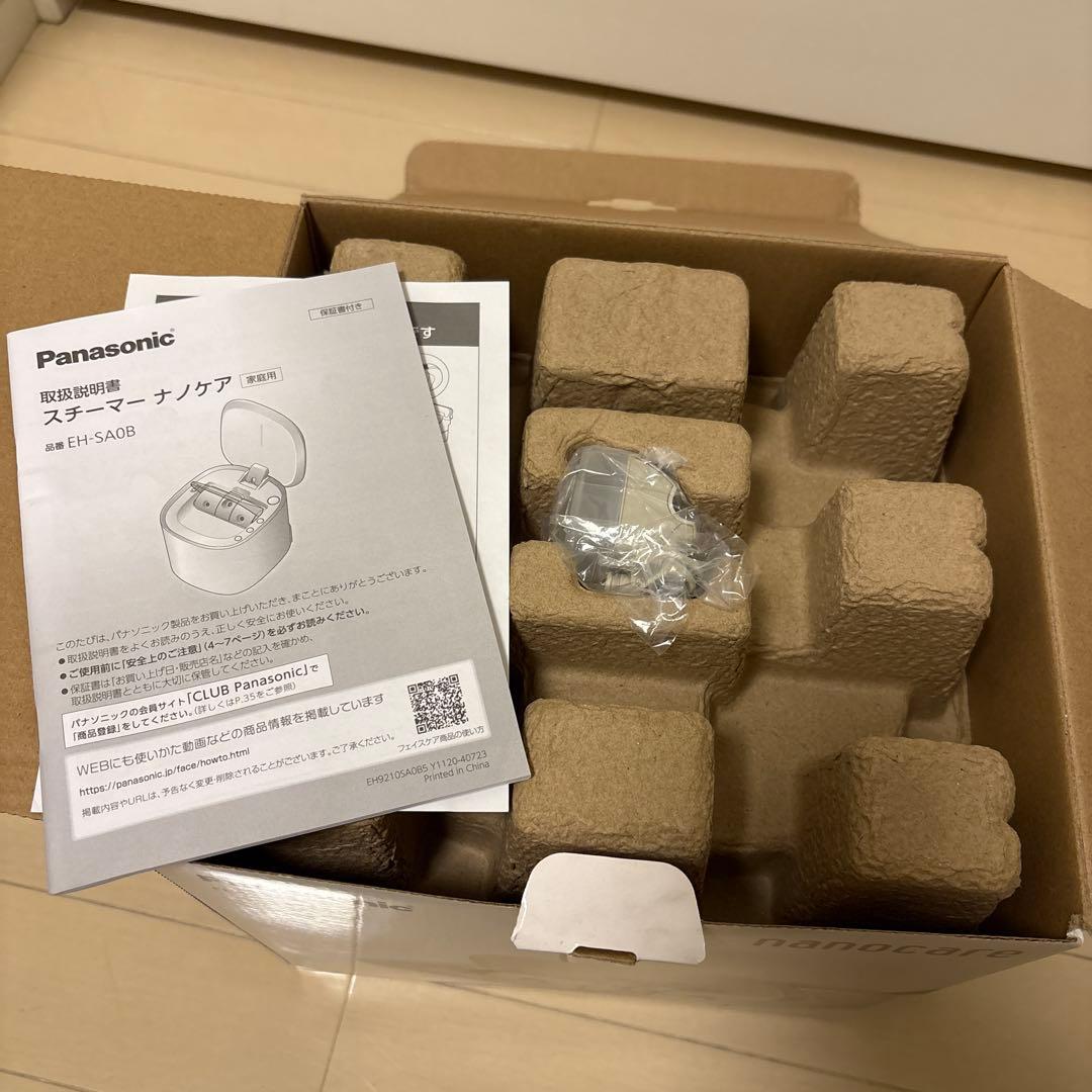 【極美品】Panasonic nanocare フェイススチーマー　箱あり