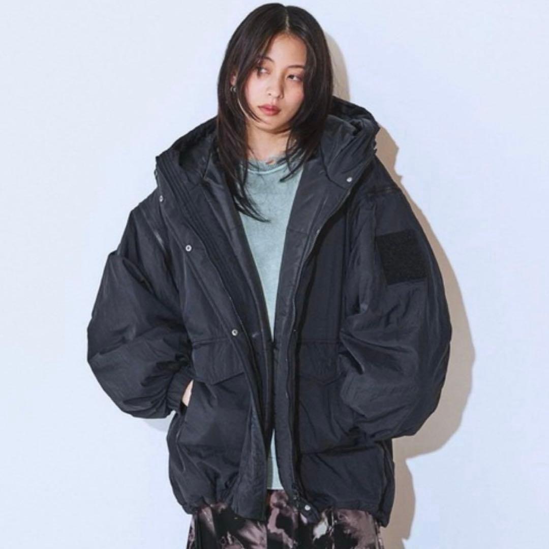 新品未使用タグ付 JEANASIS ソデ2WAYモンスターパーカーコート 完売品