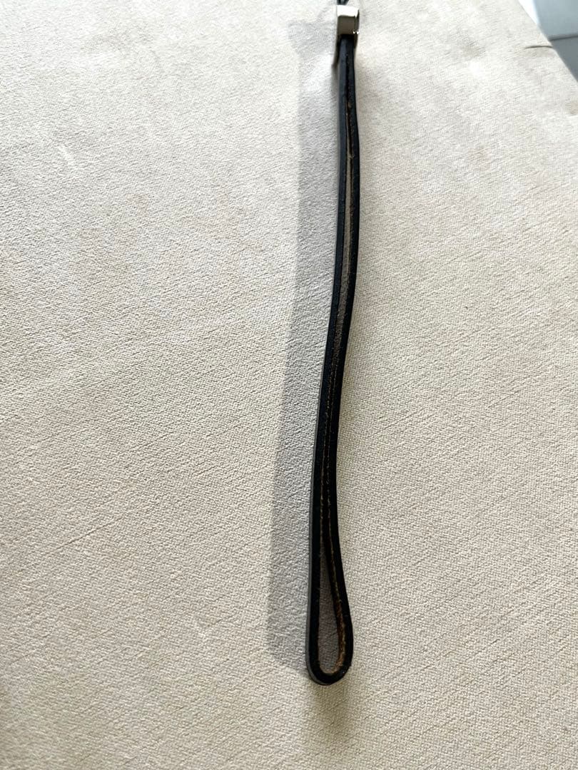 HERMES セリエ 美品✨レザー ストラップ チャーム シルバー