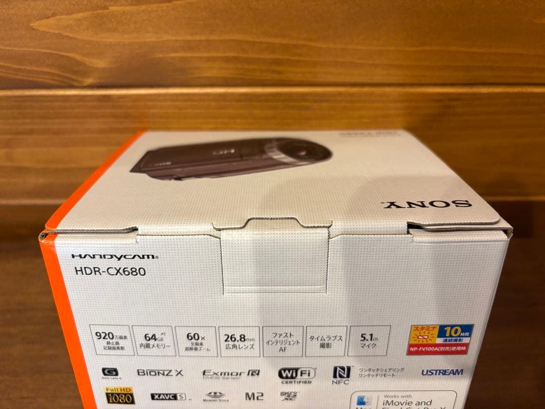 <美品>SONY HDR-CX680 ハンディカム (保証書+各種付属品付き)