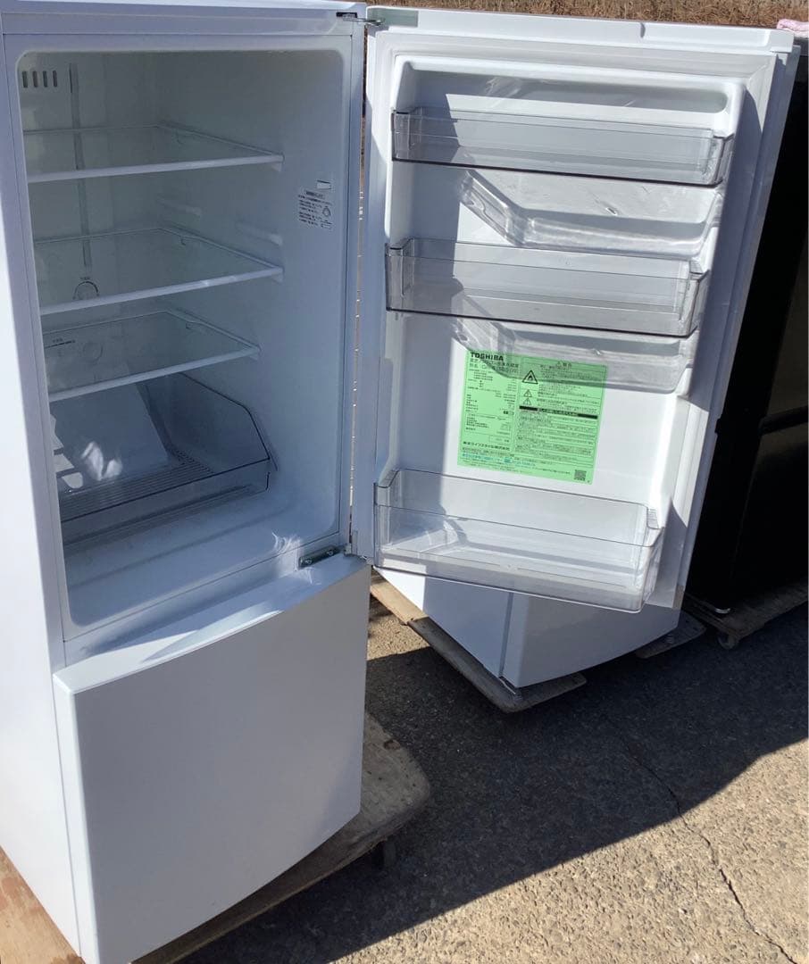 東芝 2ドア冷凍冷蔵庫 GR-S15BS(W) 153L 2021年製
