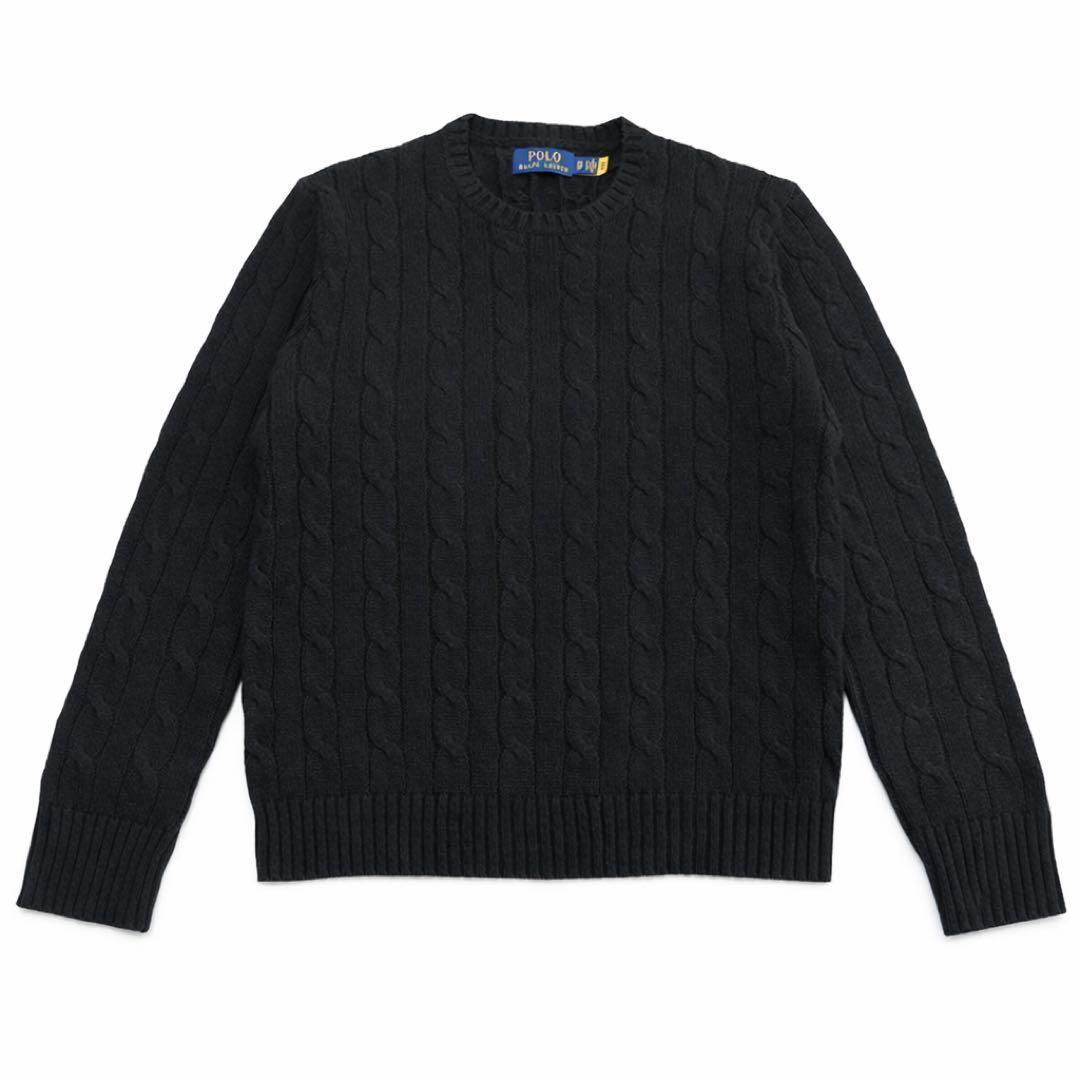 極美品】POLO RALPH LAUREN ケーブルニット同系色ポニー QR - メルカリ