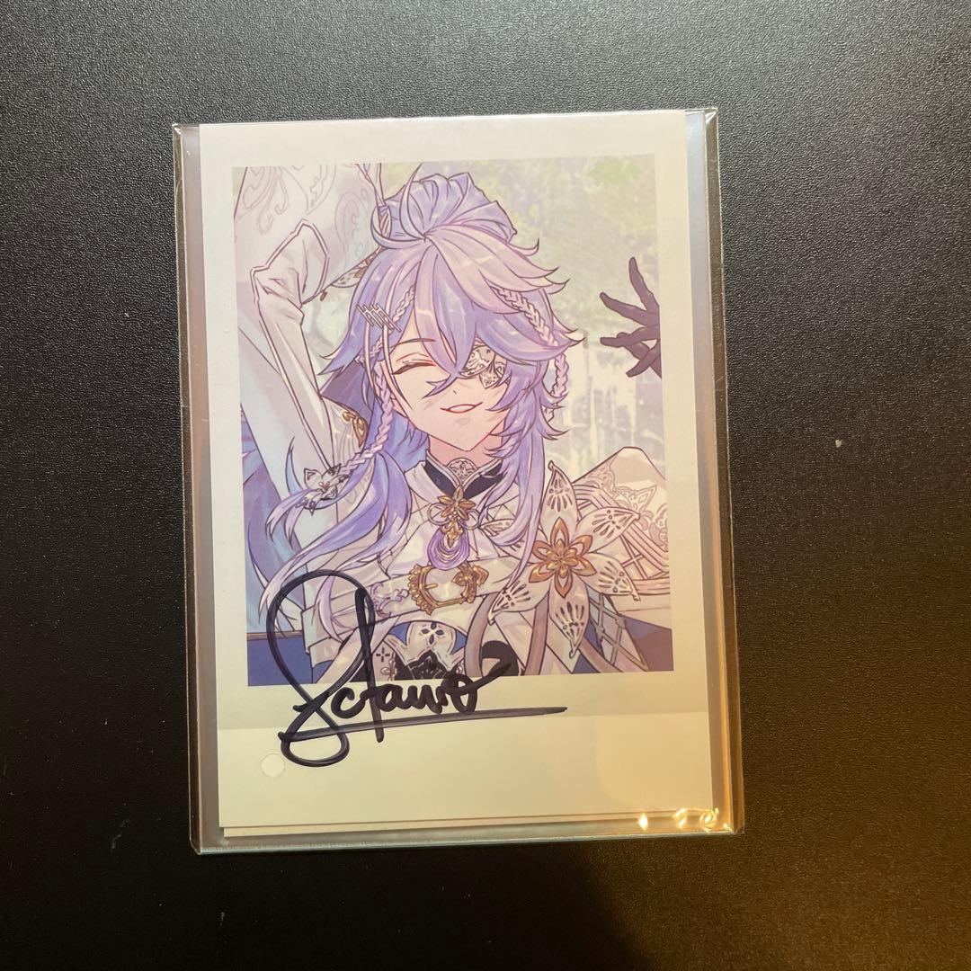 オクタビオ ホロライブ 誕生日記念 直筆サイン ブロマイド チェキ
