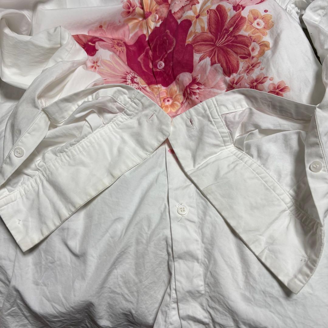 Yohji Yamamoto ヨウジヤマモト 花柄シャツ サイズ4 古着 - メルカリ