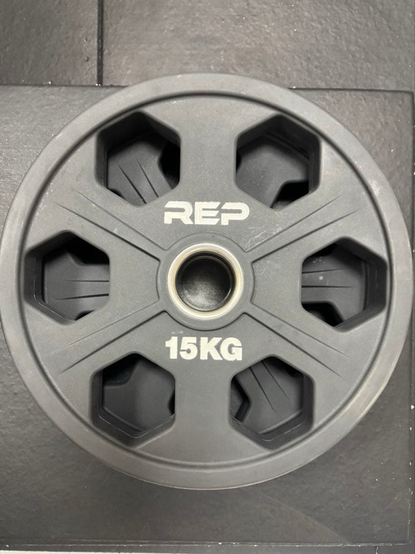 REP 購入 Fitness ウレタンイコライザープレート 15KG ①