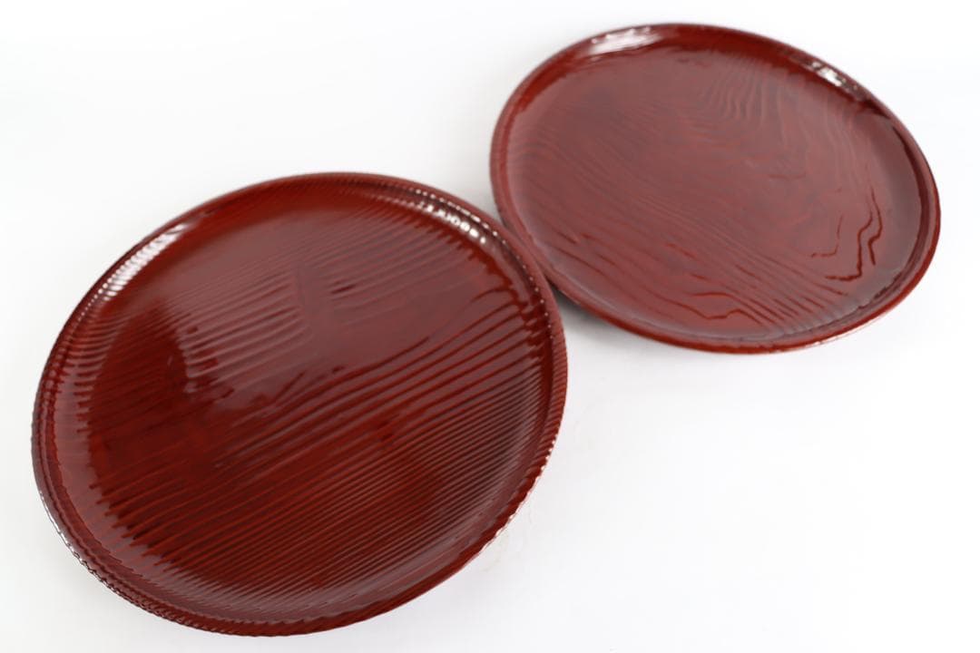 茶道具 平安吉象堂 杉木目 会席盆 丸盆 八枚 共箱の通販はau PAY