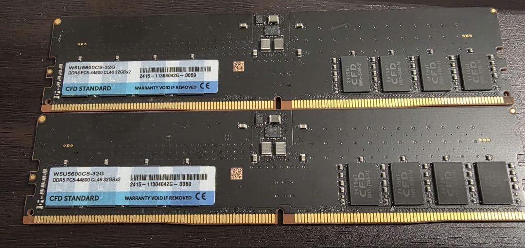 64GB(32GB×2枚)DDR5-5600 CFD W5U5600CS-32G
