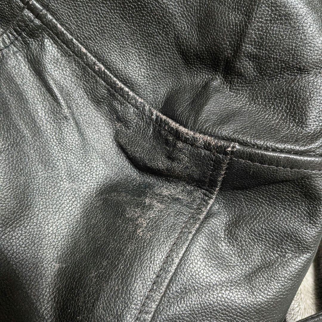 さ*と様 90s OLD GAP ギャップ レザージャケット XL/TG ブラッ - メルカリ