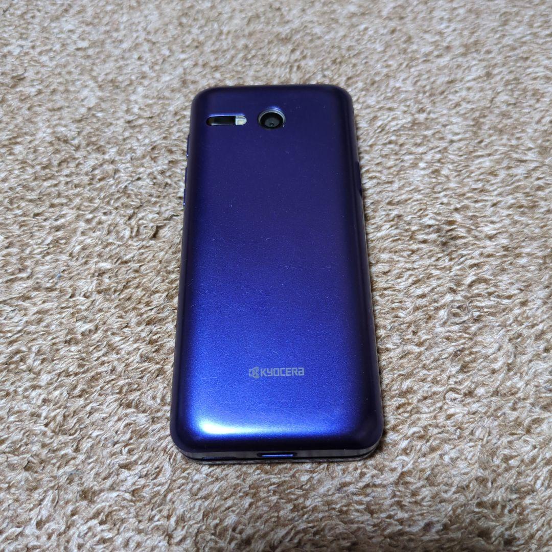 南*ほ様 【美品】ガラケー　auかんたんケータイ KYF43 京セラ　ロイヤルブ