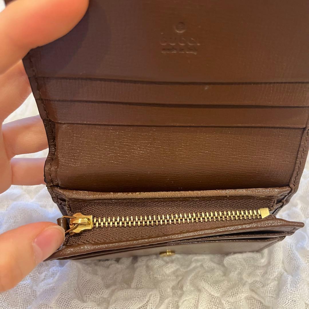 ネイリスト様専用 GUCCI グッチ 二つ折り財布 ハート型モチーフ GG柄