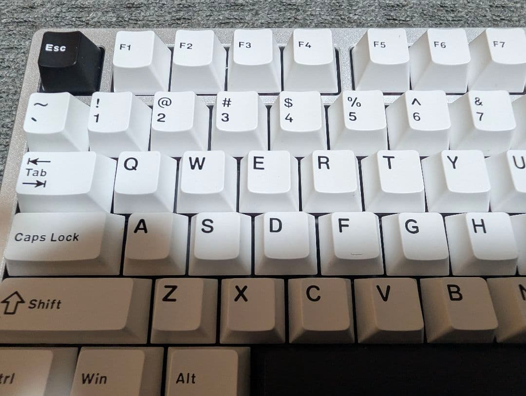 カスタムキーボード Rainy 75 Lite シルバー (HMX紫薇軸)