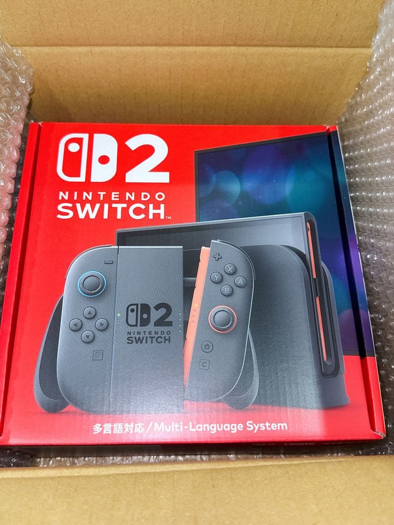 Nintendo Switch2 多言語対応 ニンテンドースイッチ2 本体 満を持して発売された「Nintendo Switch 2」多言語対応版の開封式！