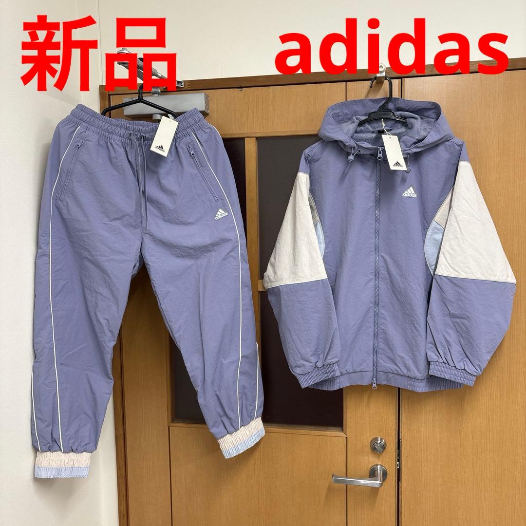 新品　adidas 上下セット　ウィンドブレーカー　ウーブン素材　アディダス adidas（アディダス） ウインドブレーカー メンズ 上下 adidas WORD