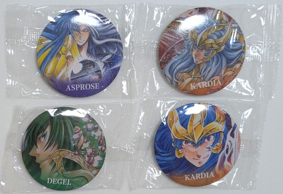 聖闘士星矢THE LOST CANVAS冥王神話外伝 中国特典缶バッジ4個セット