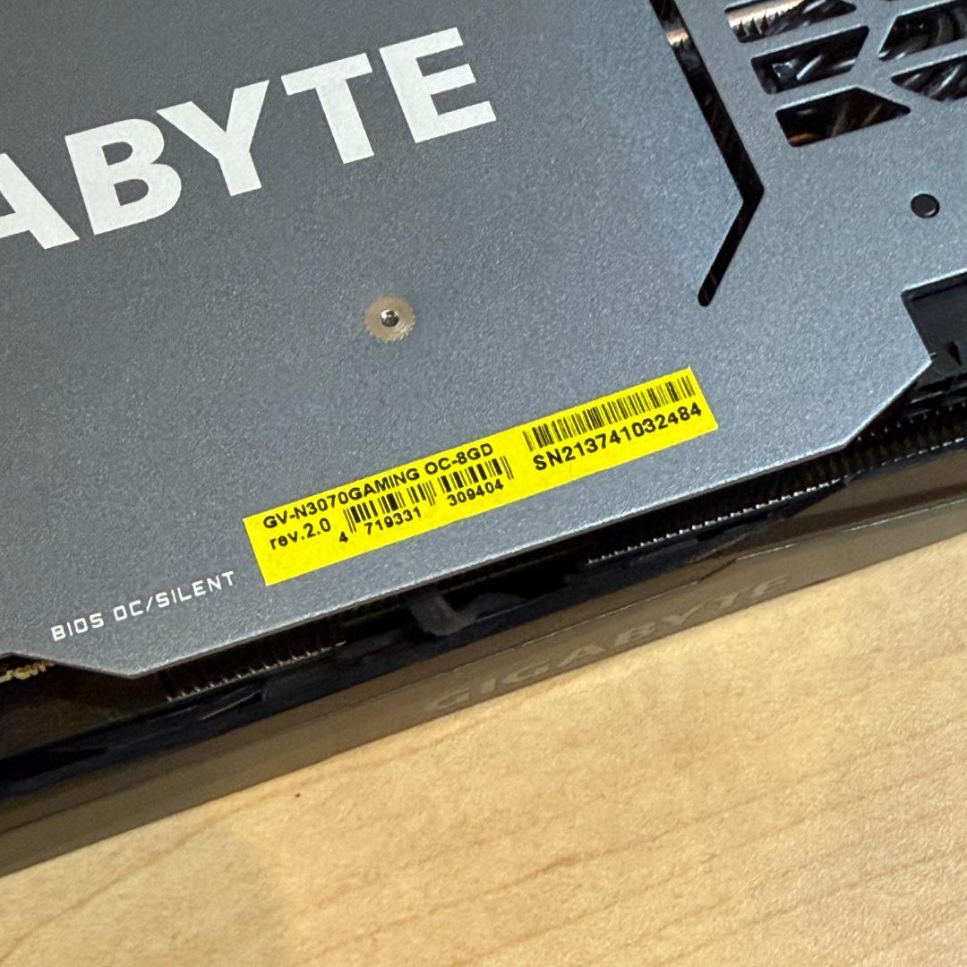 グラフィックボード・グラボ・ビデオカード GIGABYTE GeForce RTX 3070 GAMING OC 8G