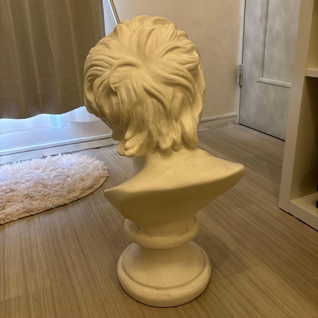 古代ローマセネカ胸像彫刻インテリア用オブジェ置物美術ホワイト