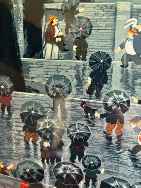 ヒロ ヤマガタ【モンマルトルの雨傘】サイン エディション有り 美品