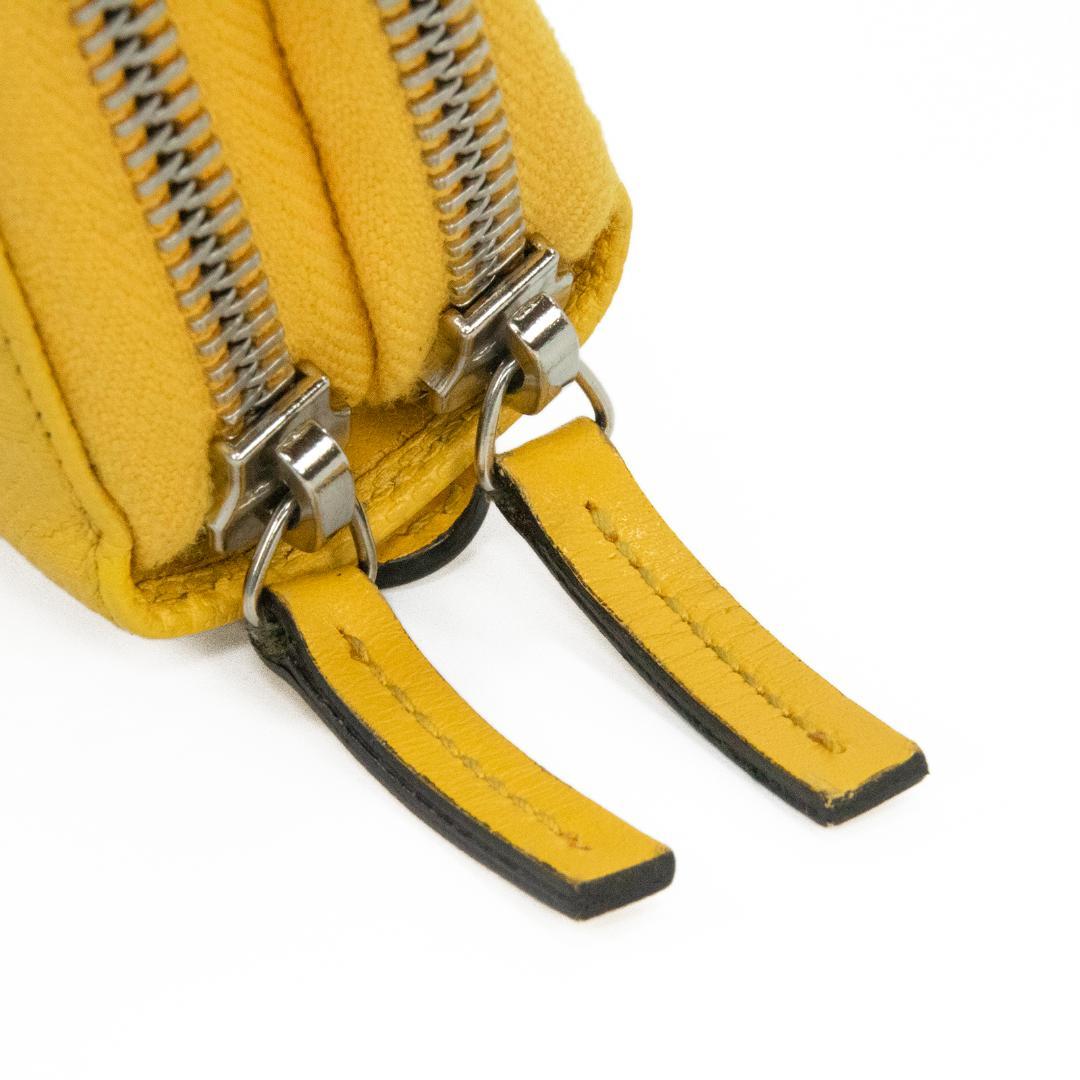 本物 グッチ 長財布 ダブルファスナー メンズ ディアマンテ 黄色 レア