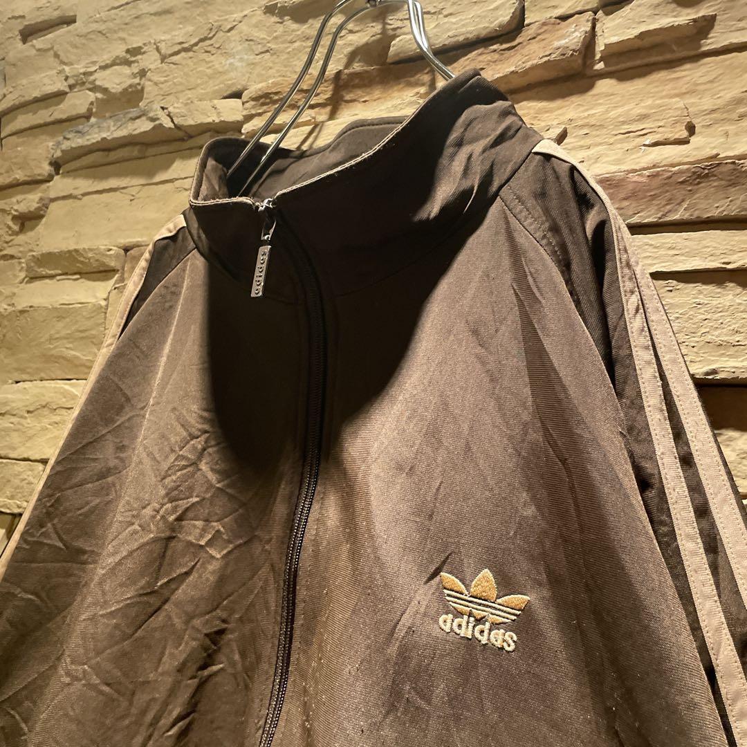 極希少配色】在原みゆ紀/adidas/トラックジャケット/ブラウン×ベージュ