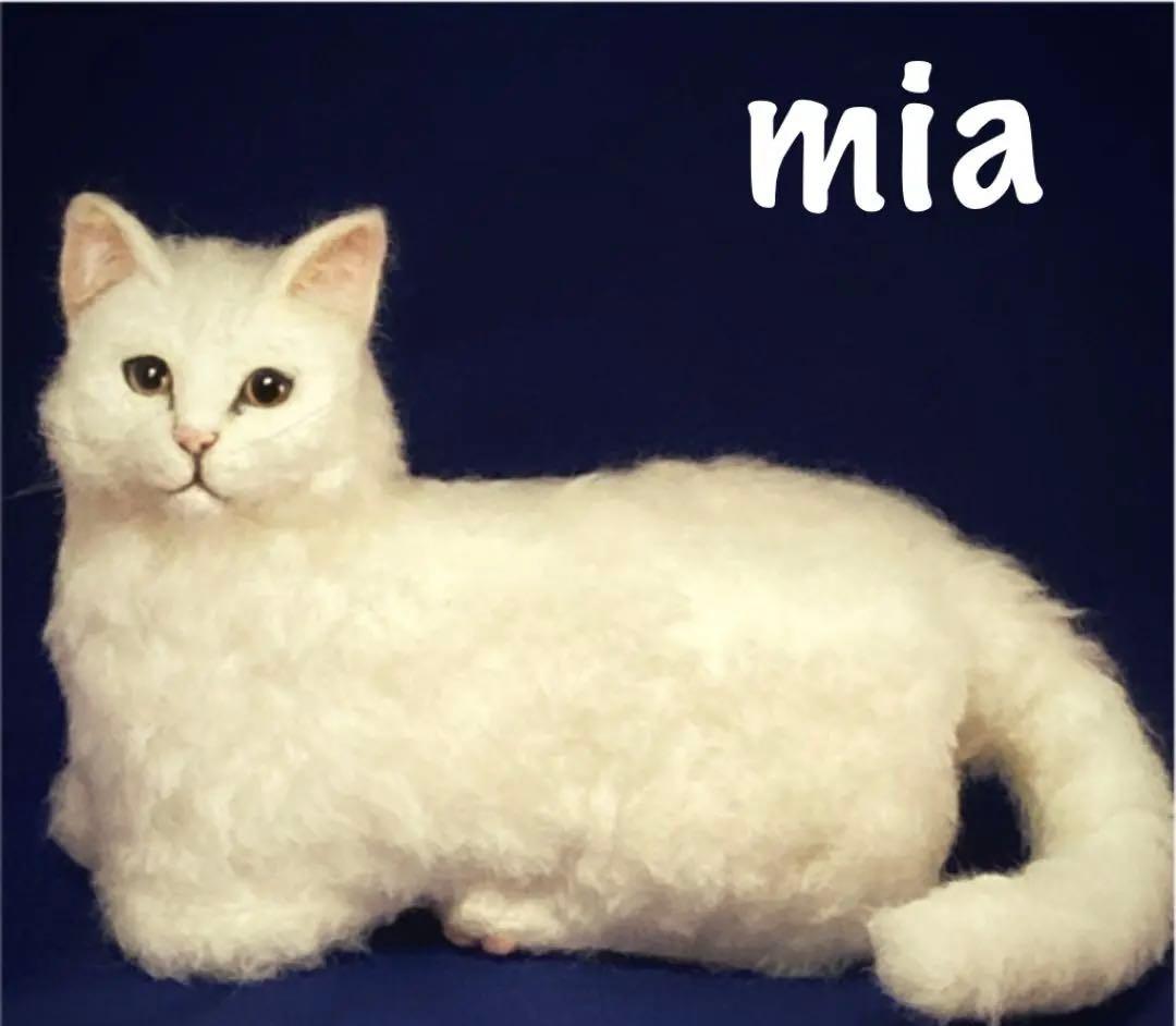 羊毛フェルト 猫 サンプルページ 白猫 L L L ハンドメイド 香箱座り 香箱座り （白猫） | iichi 日々の暮らしを心地よくするハンドメイドや