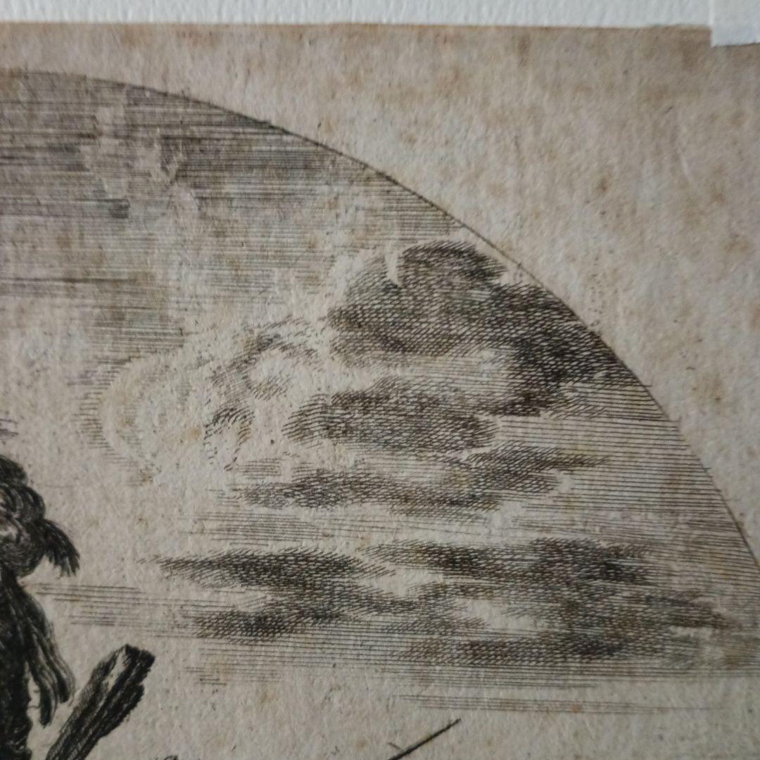 額装品　1640年頃　ステファノ・デラ・ベッラ　騎乗の戦士　稀少作品