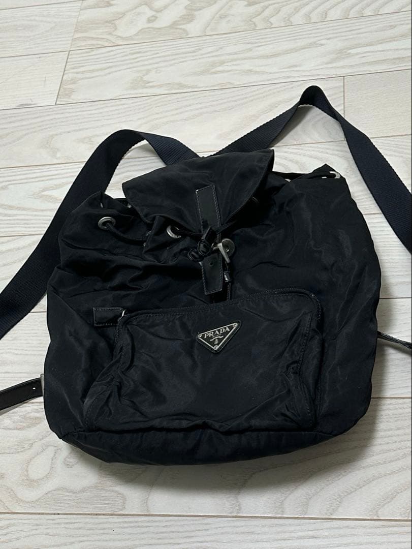 プラダ ナイロンリュックサック PRADA/プラダ_Men通販 | Re-Nylon xサフィアーノレザー バックパック