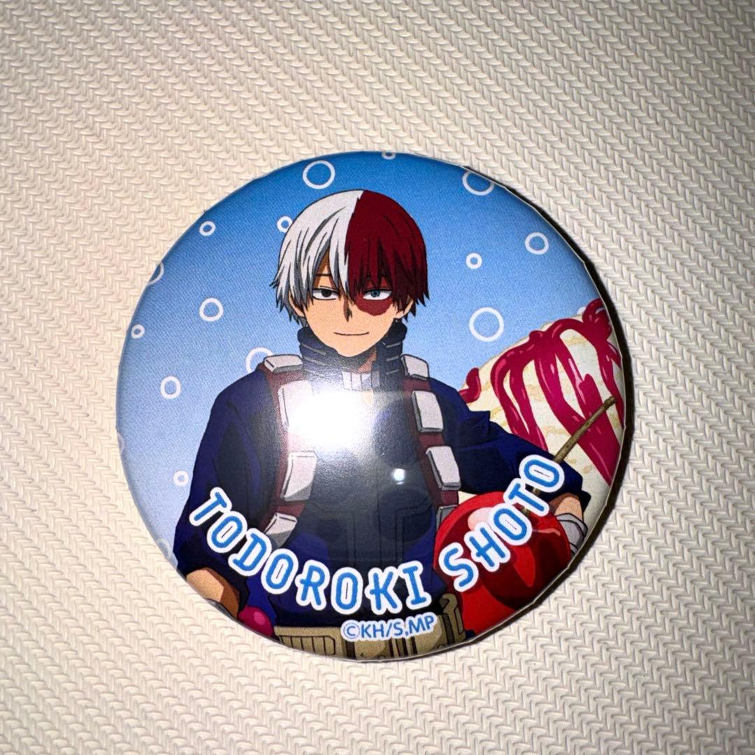 ヒロアカ クリームソーダ 缶バッジ 轟 雄英高校オープンスクール