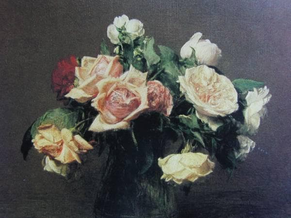 ファンタン・ラトゥール、バラ、新品額・額装付き、美品 - メルカリ