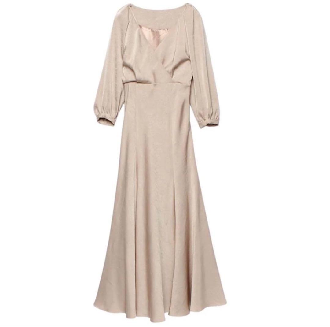 アニュアンス anuans クラッシュサテンマーメイドワンピース - メルカリ