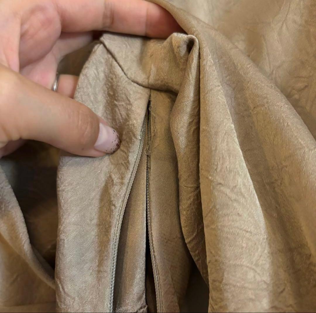 アニュアンス anuans クラッシュサテンマーメイドワンピース - メルカリ