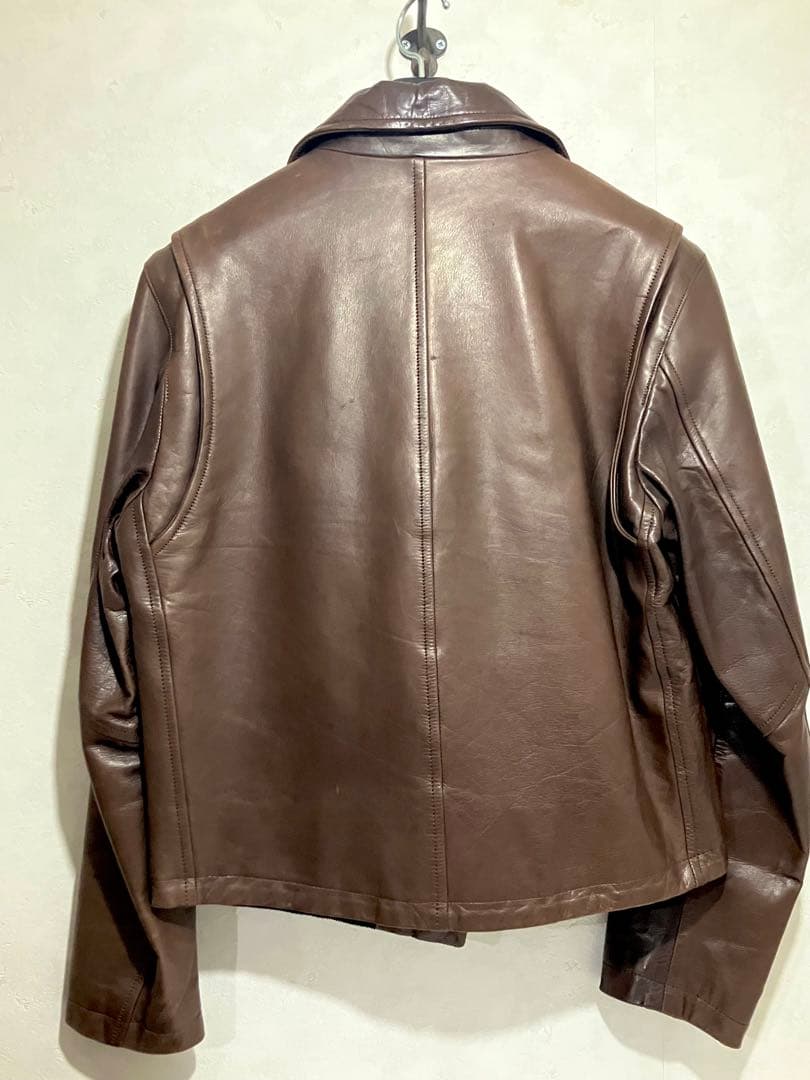 Varde77 ダブルライダース レザージャケット ダメージホースハイド