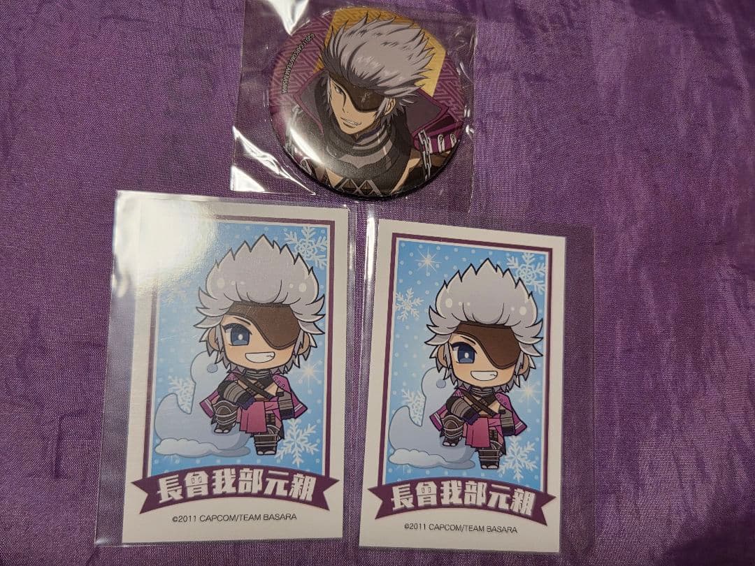 戦国BASARA プリンセスカフェ 缶バッジ カード 長曽我部元親 - メルカリ