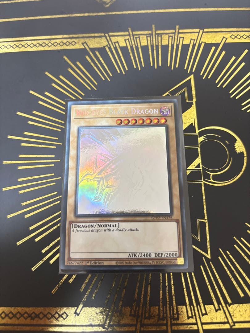 遊戯王 真紅眼の黒竜 ホロ ゴーストレア 英語 1st 良品 - メルカリ