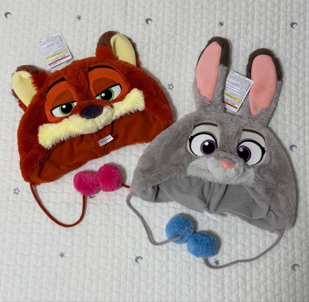 ディズニー ズートピア ニック ジュディ ファンキャップ 帽子 2点