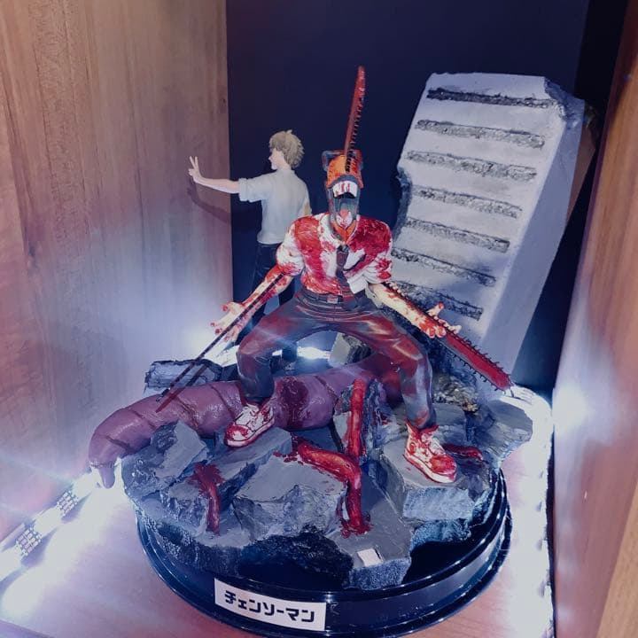 チェーンソーマン フィギュア デンジ ジオラマ リペイント - メルカリ