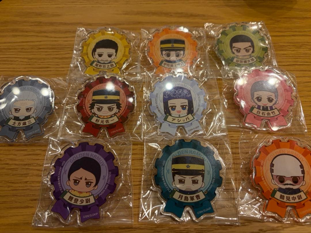 ゴールデンカムイ　おなまえアクリルバッジ　１０種　コンプリート ゴールデンカムイ おなまえアクリルバッジ｜商品情報｜バンプレスト