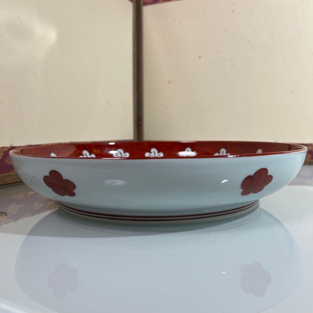 まぁこ様専用❣️源右衛門 赤絵梅紋 大皿27.5cm - メルカリ