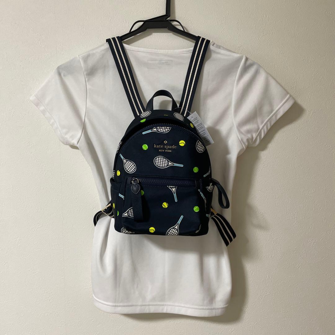 ケイトスペード テニス柄リュック - メルカリ