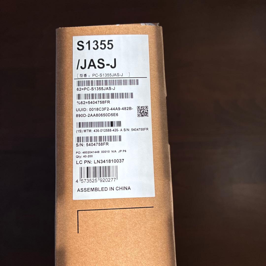 【新品未使用】LAVIE SOL S1355/JAS-J プラチナシルバー