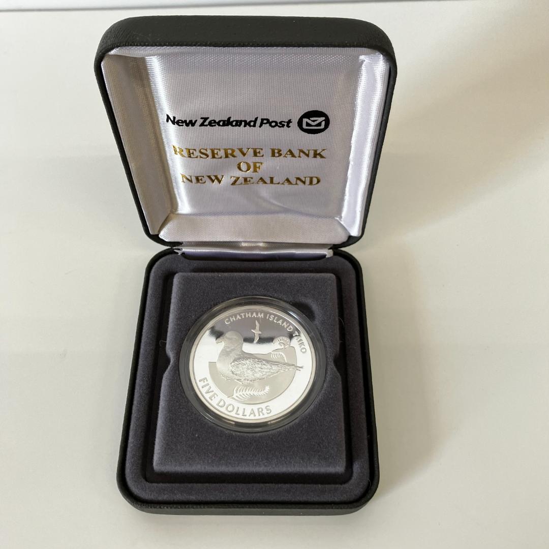 チャタムアイランドタイコ 5ドル銀貨 2004年発行 ニュージーランド