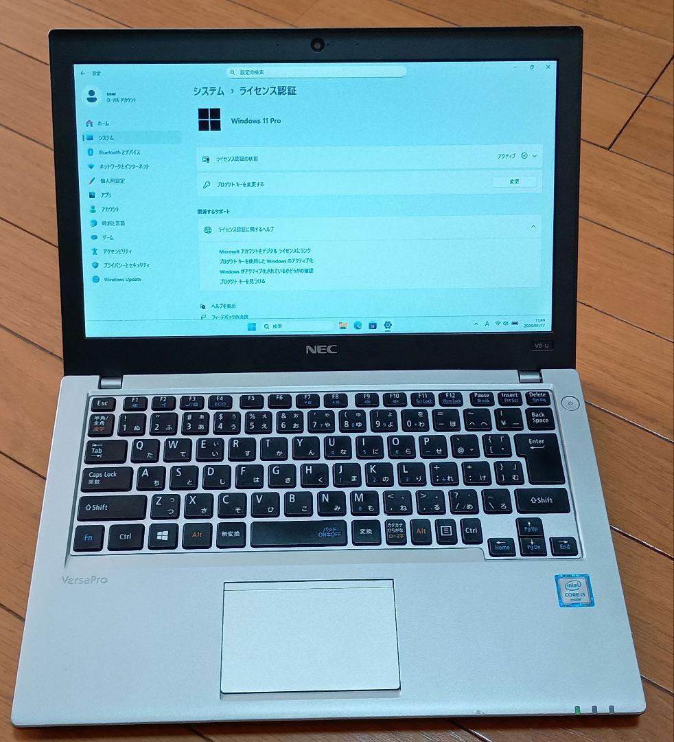 NEC VersaPro VK23LB-Y軽量ノートWindows11 ssd - メルカリ