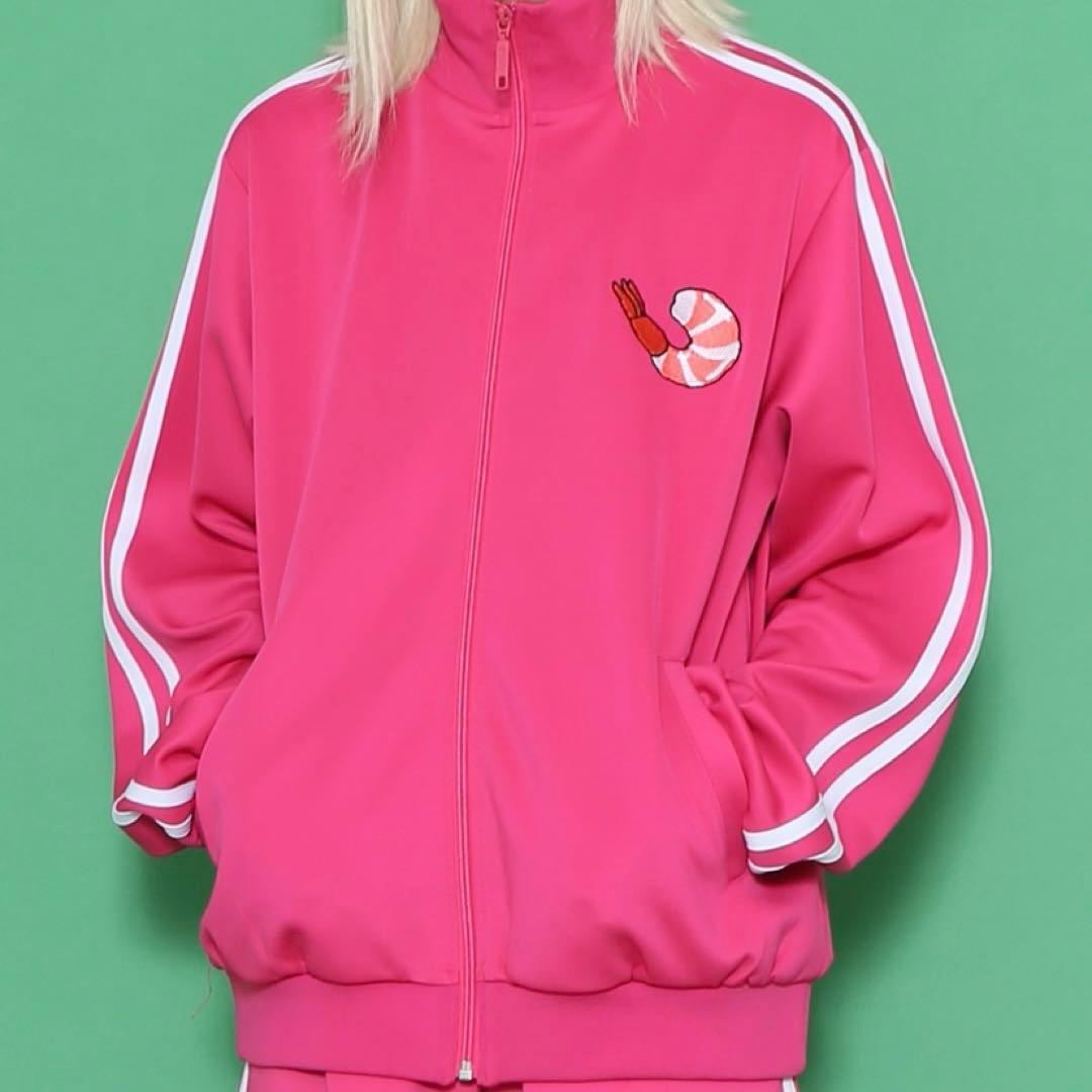 PUNYUS プニュズ ジャージ エビ サイズ2 フードトラックジャケット