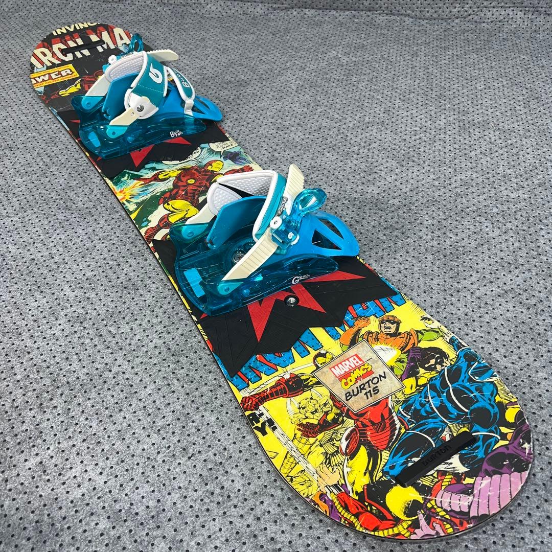 希少 キッズスノーボード 115cm BURTON MARVEL×バイン×ブーツ - メルカリ