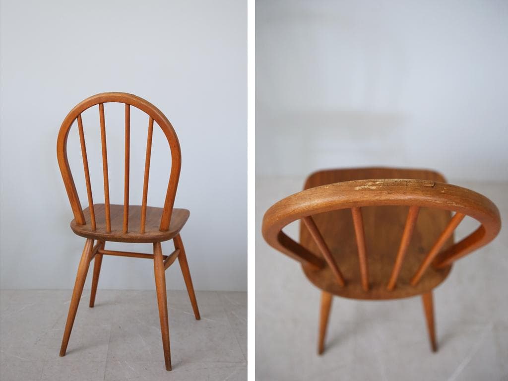 英国アンティークERCOLアーコールフープバックチェア/イス(89-185-1