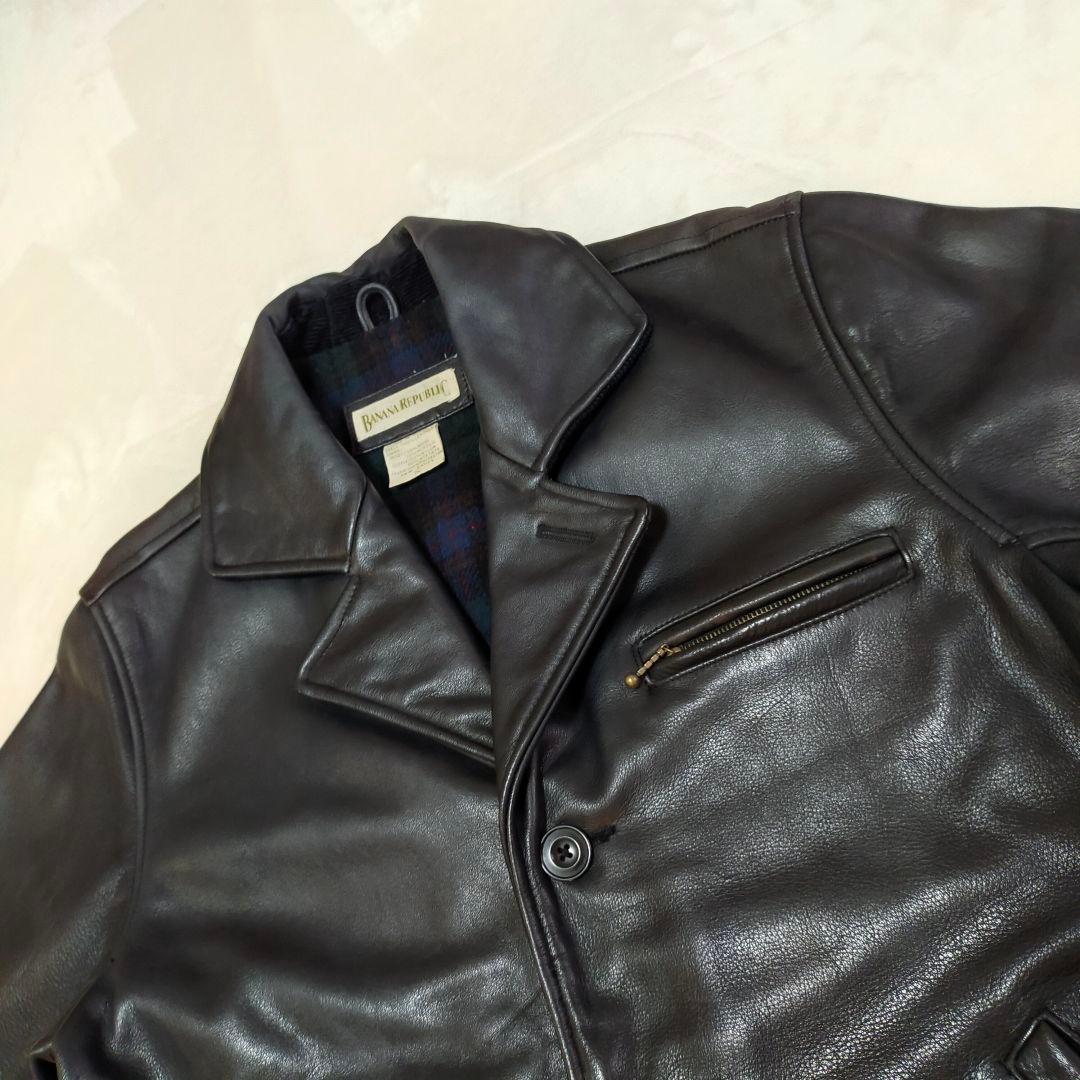 美品 野村訓市さん着 90S Banana Republic レザーカーコート - メルカリ