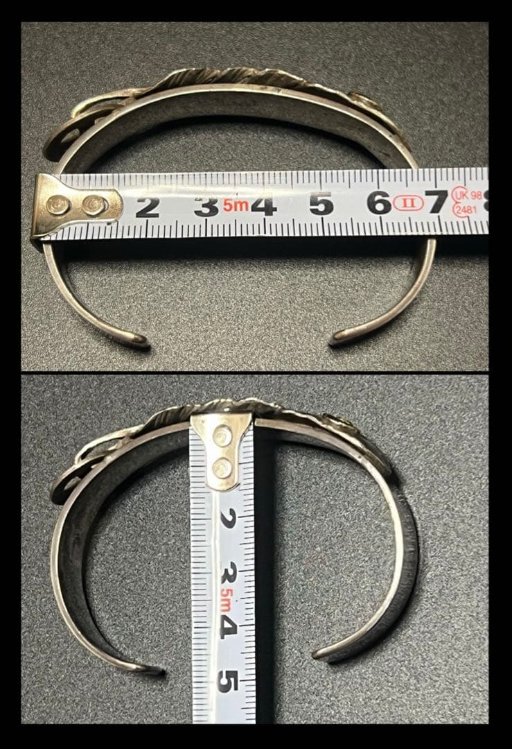 ゴローズ goro's K18メタル特大フェザーブレスOLDバングル - メルカリ