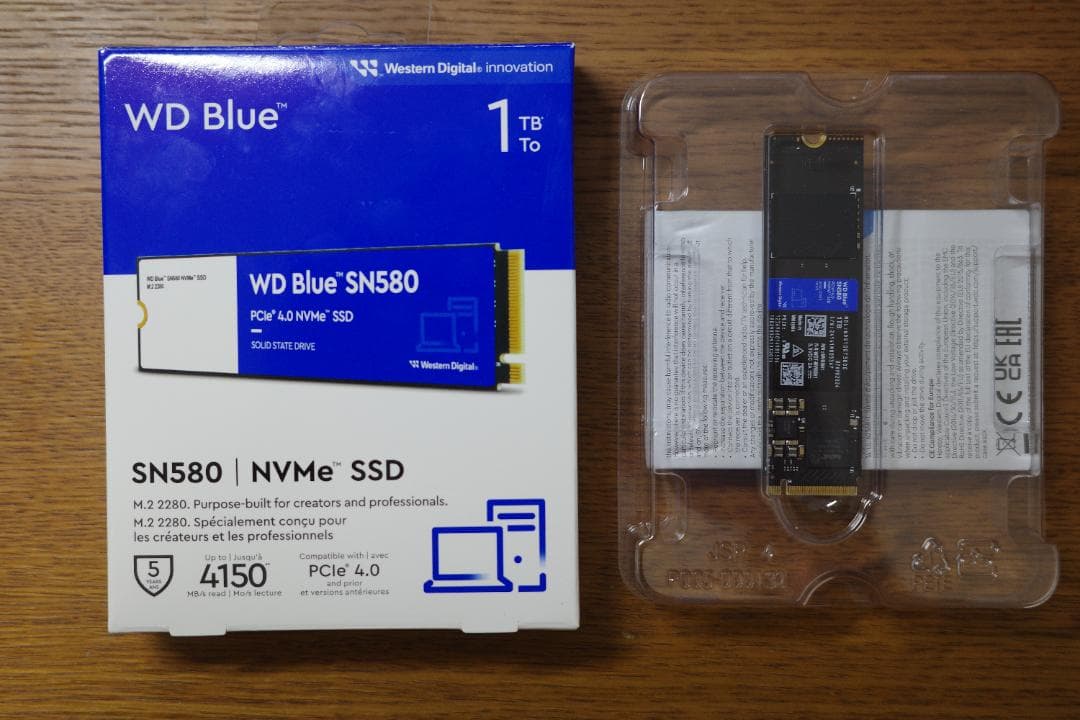 内蔵型SSD WD Blue SN580 1TB NVMe SSD
