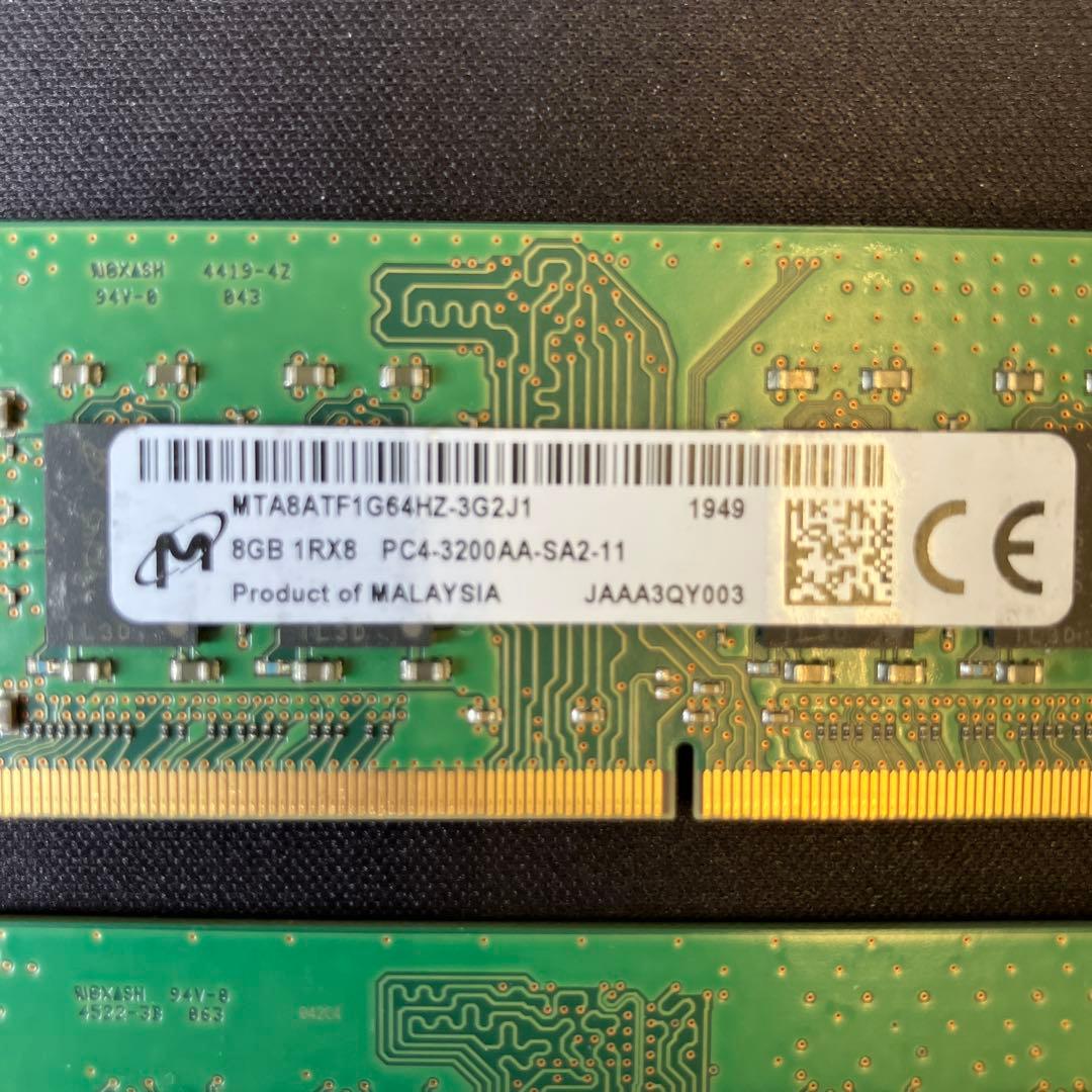 8GB DDR4 メモリ 4枚 合計32GB