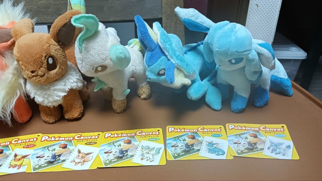 ポケモンキャンバス ぬいぐるみ イーブイ コンプリートセット